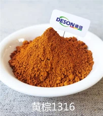 Skleněný pigment Žlutá hnědá odolný vůči vysokým teplotám